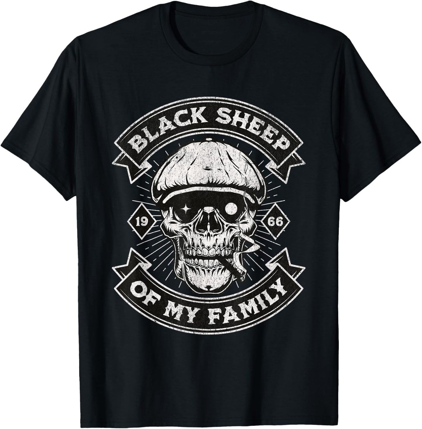 Vintage Generation X - Est 1966 Black Sheep Of My Family T-Shirt - T-Shirt | Black
