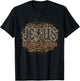 Bleached Leopard Jesus Highway To Heaven, Christian Apparel T-Shirt - T-Shirt | Black