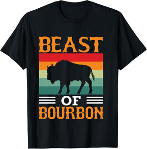 Beast of Bourbon Whiskey and Buffalo Lover T-Shirt - T-Shirt | Black