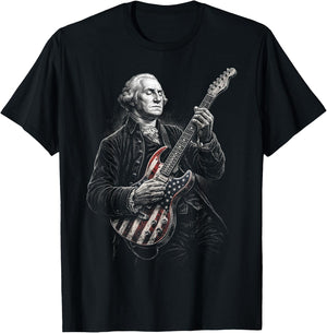 George Washington Guitar T-Shirt - T-Shirt | Black