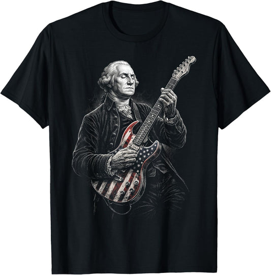 George Washington Guitar T-Shirt - T-Shirt | Black