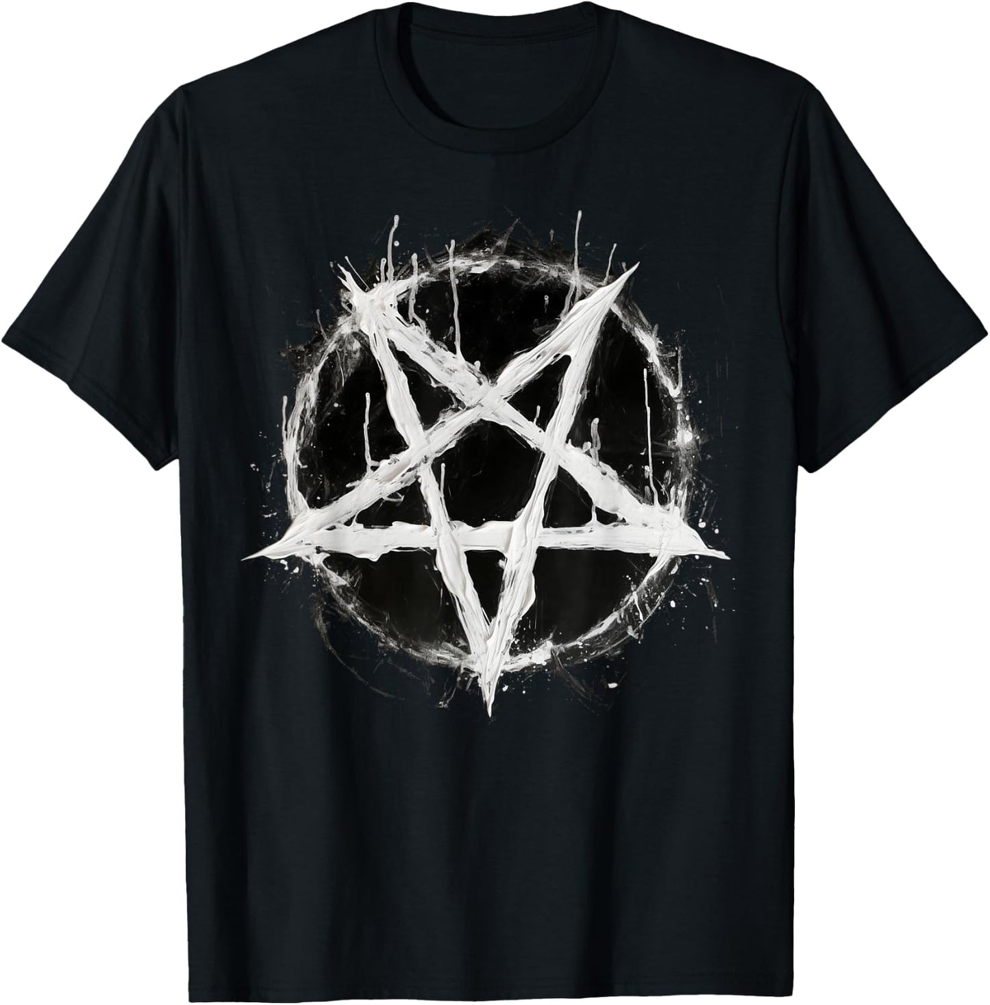 Satanic Devil 666 Pentagram , black T-Shirt - T-Shirt | Black