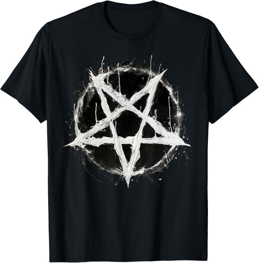 Satanic Devil 666 Pentagram , black T-Shirt - T-Shirt | Black