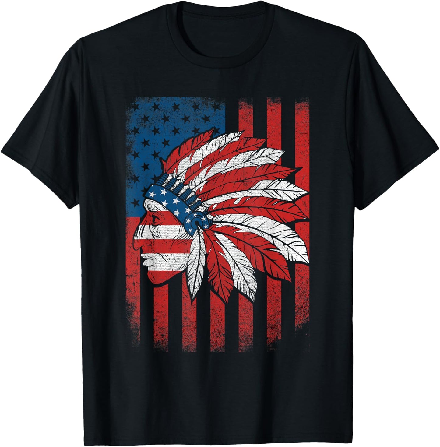 Native American Flag - USA Cherokee Indigenous People Indian Kids Men T-Shirt - T-Shirt | Black