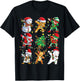 Christmas Dabbing Santa Elf Friends Boys Girls Men Xmas Dab T-Shirt - T-Shirt | Black