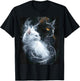 Süße magische Katze Kätzchen Kitten Fantasy Kunst T-Shirt - T-Shirt | Black