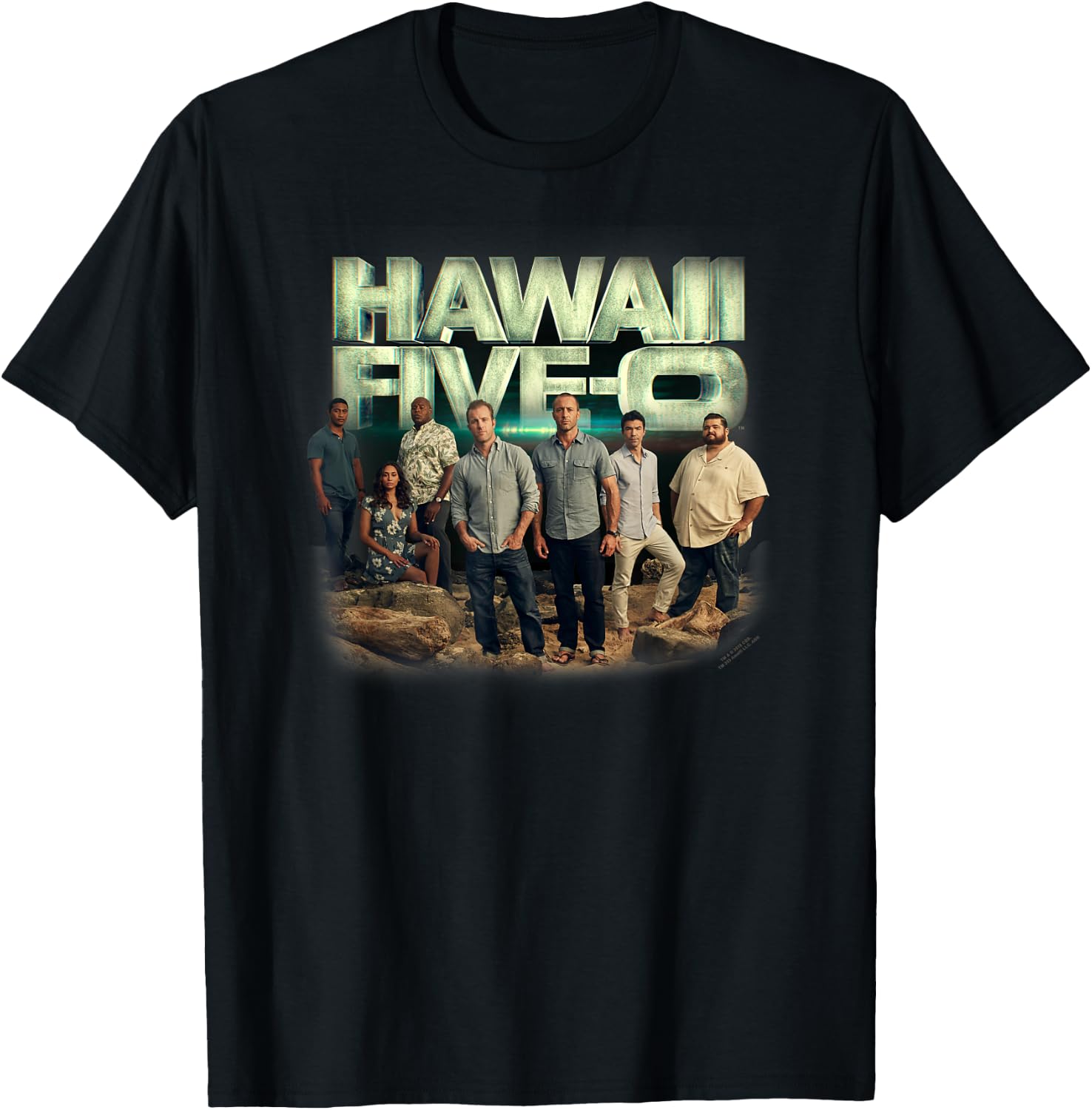 Hawaii Five-O Cast , black T-Shirt - T-Shirt | Black