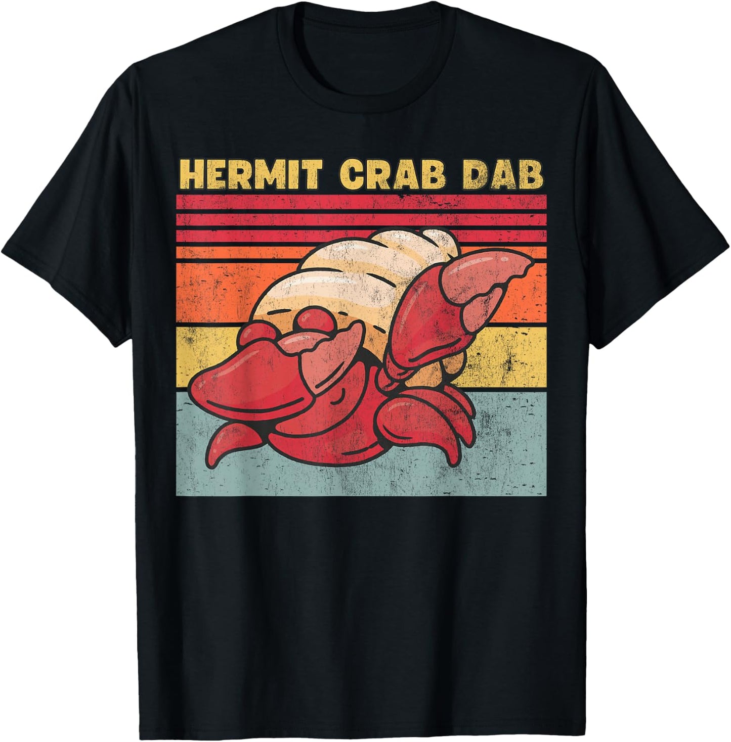 Hermit Crab Dab, Funny Hermit Crab T-Shirt - T-Shirt | Black