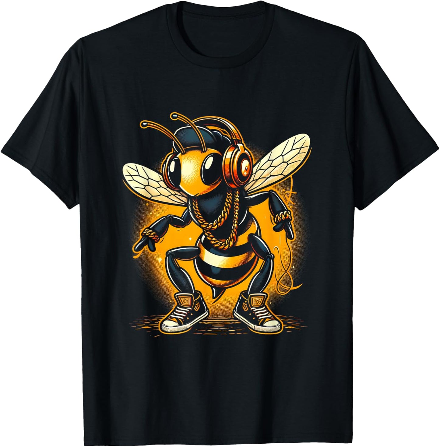 Cool Bees Hip Hop Rap Old School T-Shirt - T-Shirt | Black
