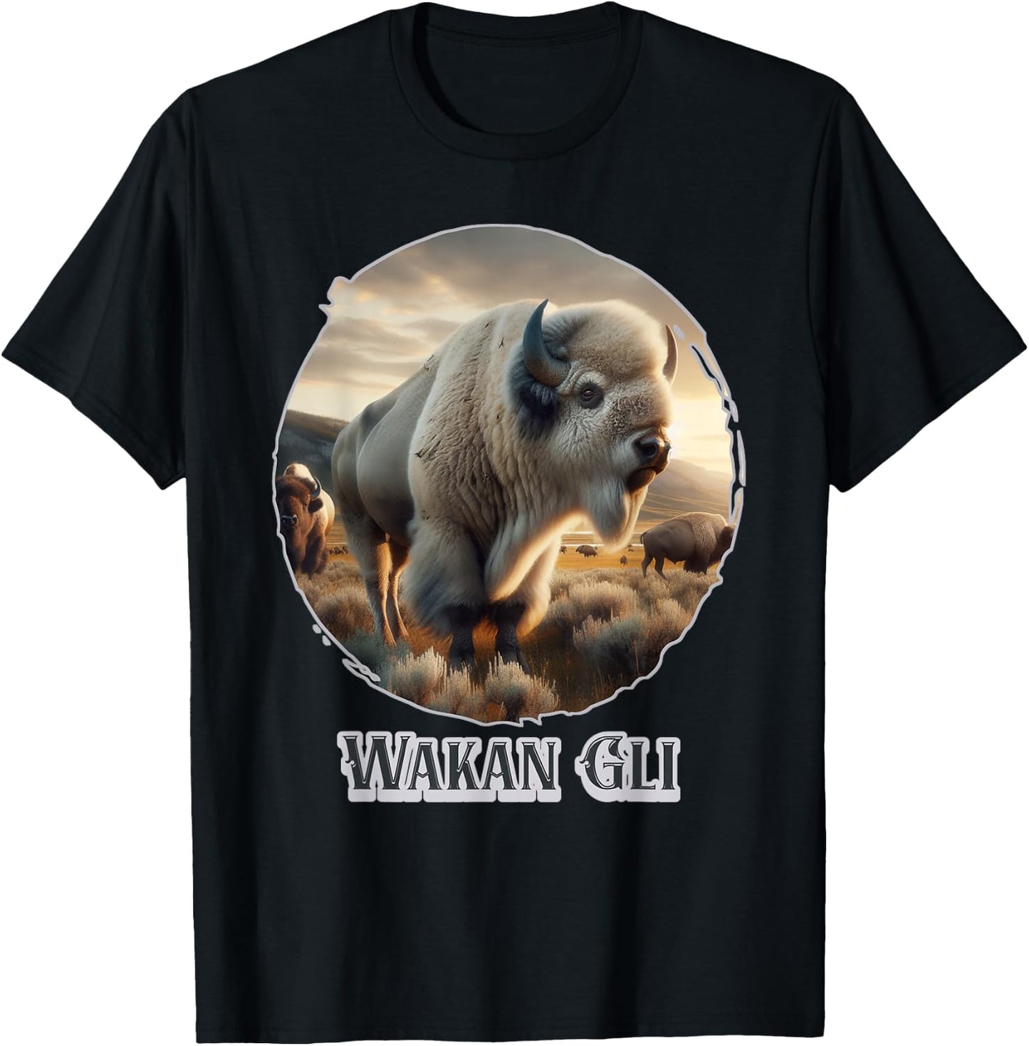 The White Buffalo Of The Lakota Nation Prophecy Is Wakan Gli T-Shirt - T-Shirt | Black