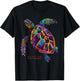 Bonaire Dutch Caribbean Sea Turtle Scuba Dive Vintage Surfer T-Shirt - T-Shirt | Black