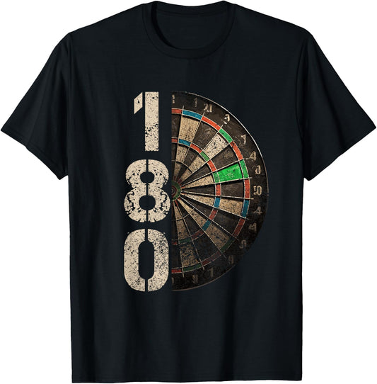 Dartboard 180 Men's , black T-Shirt - T-Shirt | Black
