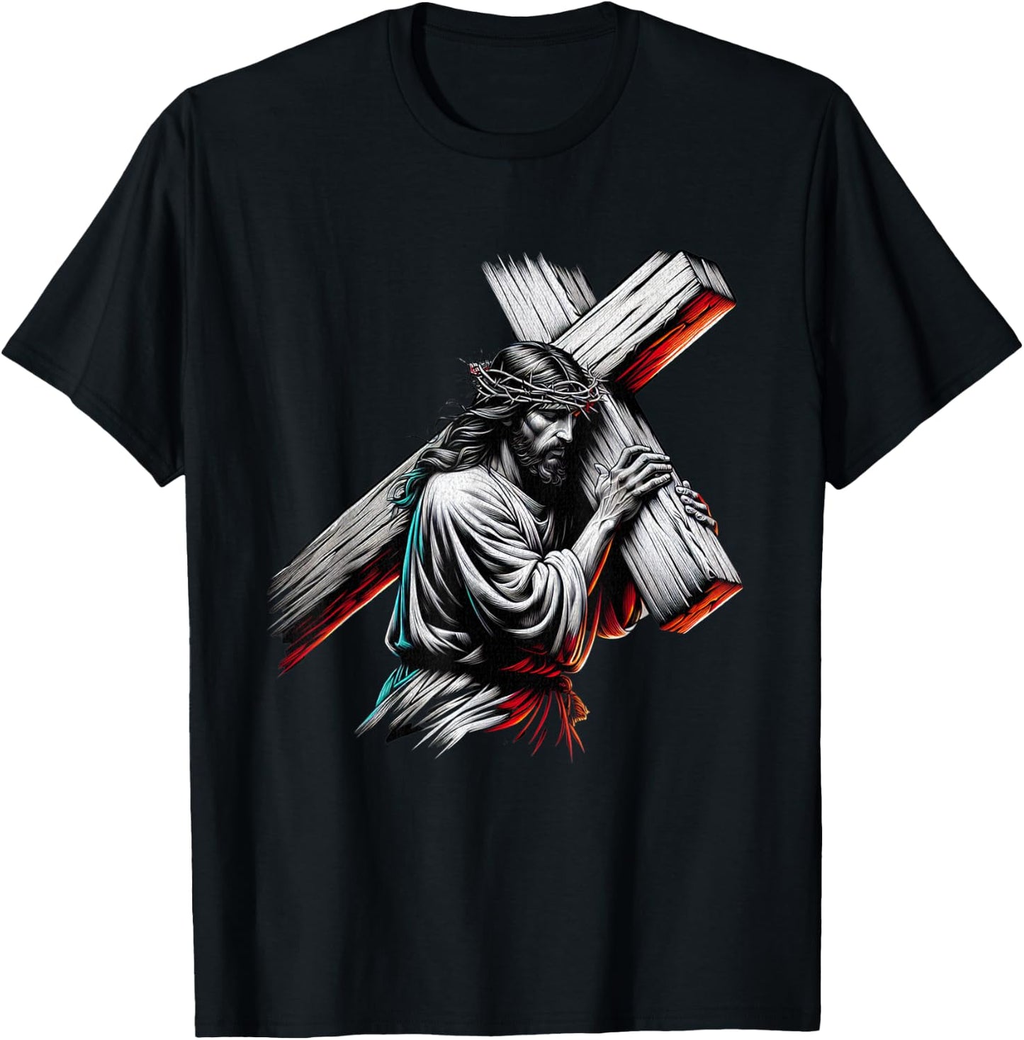 Jesus Believe The Way The Truth The Life , black T-Shirt - T-Shirt | Black