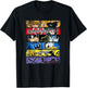 Disney Kingdom Hearts Epic Character Panels Distressed Logo T-Shirt - T-Shirt | Black