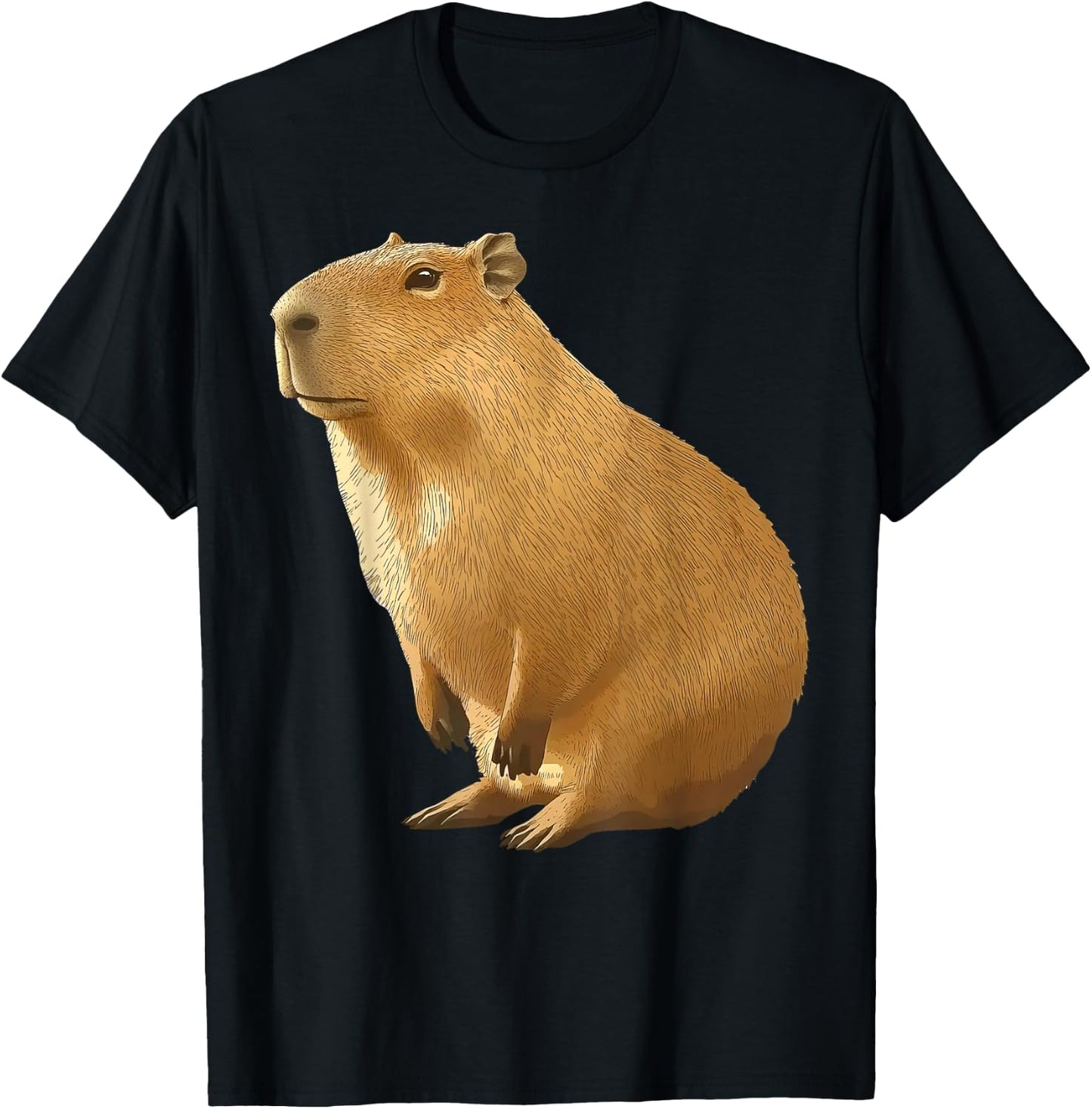 Cool Capybara Funny Capy Lover Men Women Teen Boys Kids T-Shirt - T-Shirt | Black