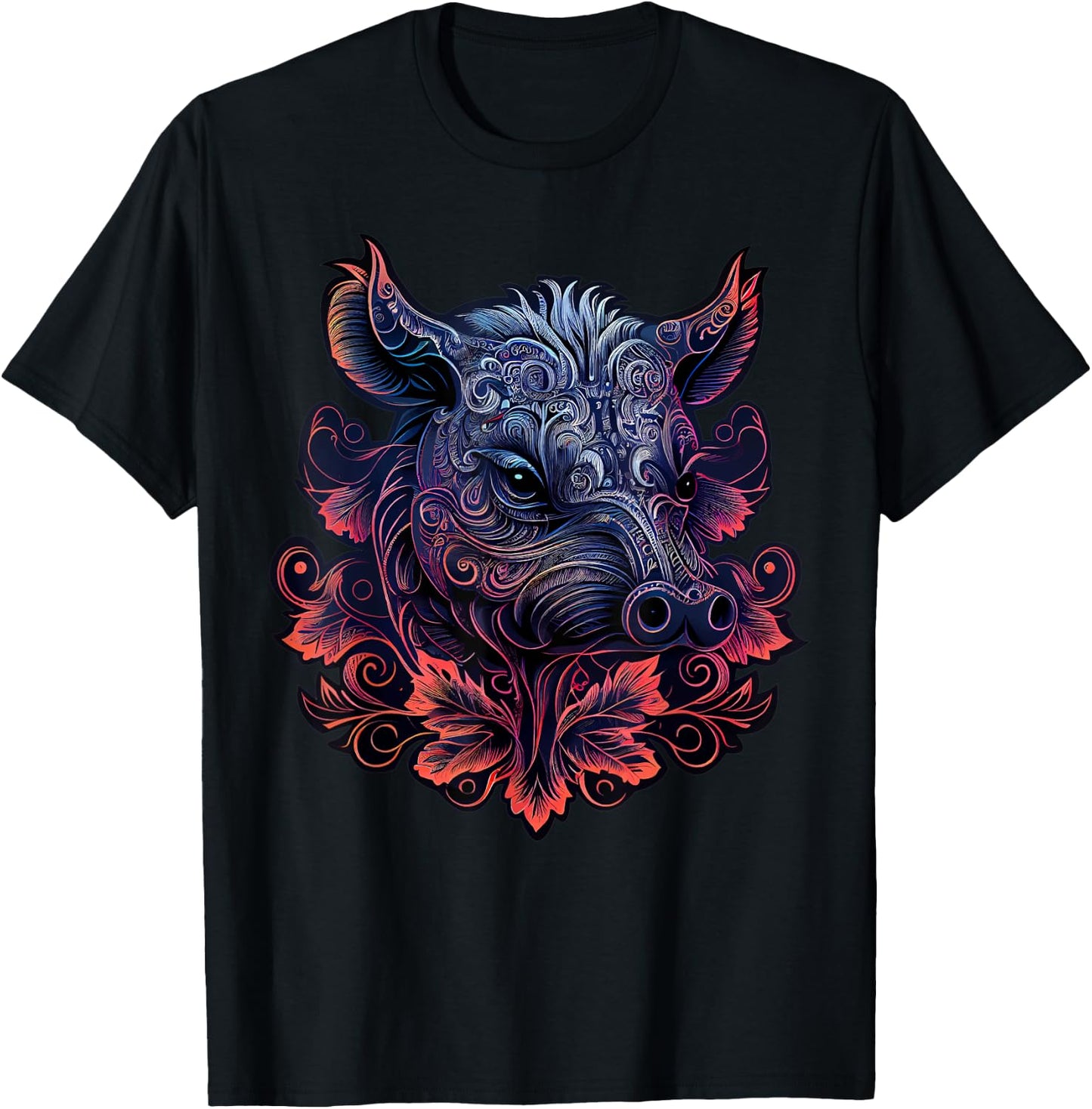 Chinese Lunar New Year Zodiac Pig Astrology Boar T-Shirt - T-Shirt | Black