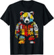 Bärentext Abstrakte Bunte Tierkunst Bär T-Shirt - T-Shirt | Black