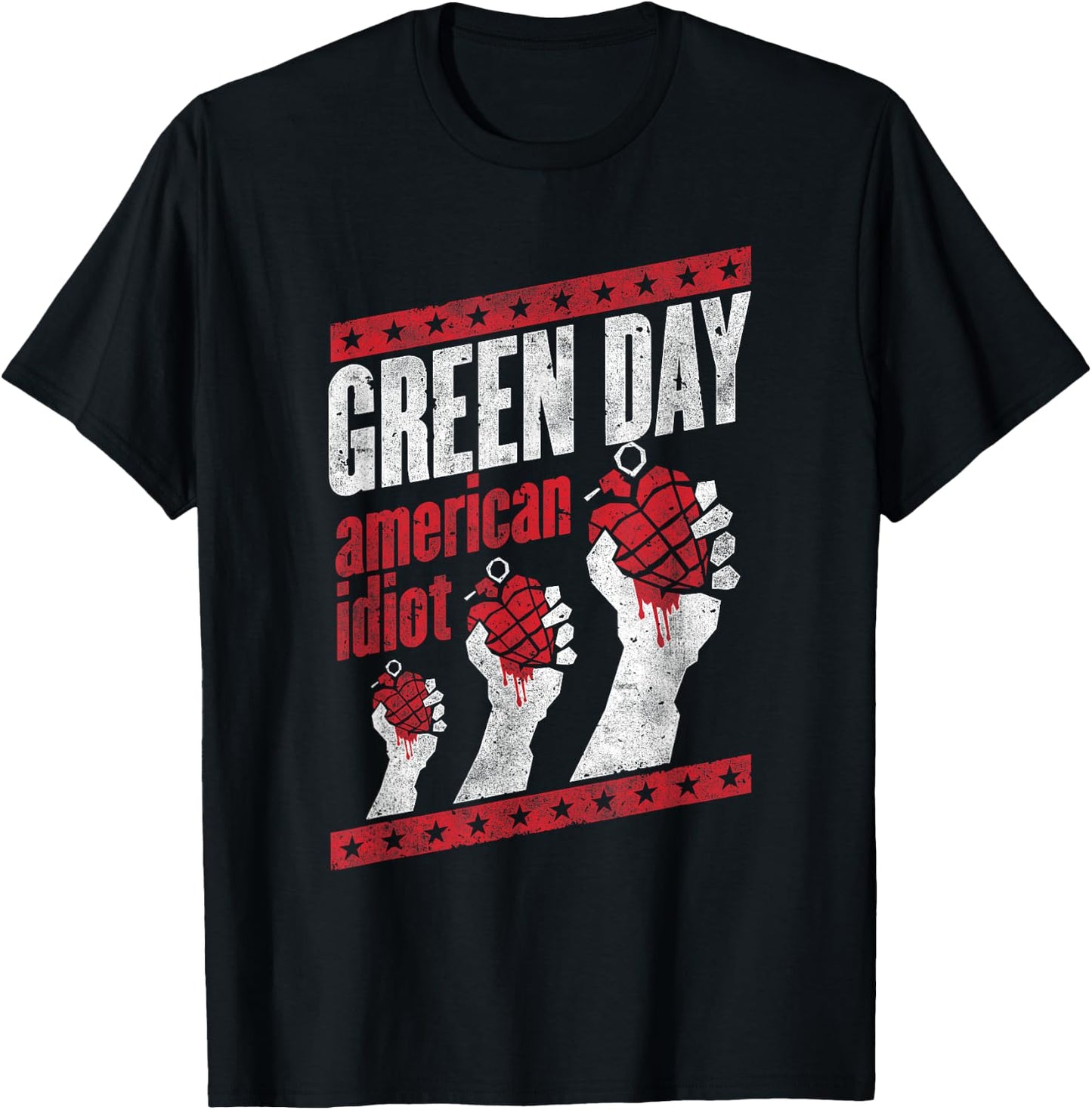 Green Day Hand Out T-Shirt - T-Shirt | Black