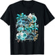 Teal Aqua Fresh BloomTeal Aqua Graphic T-Shirt - T-Shirt | Black