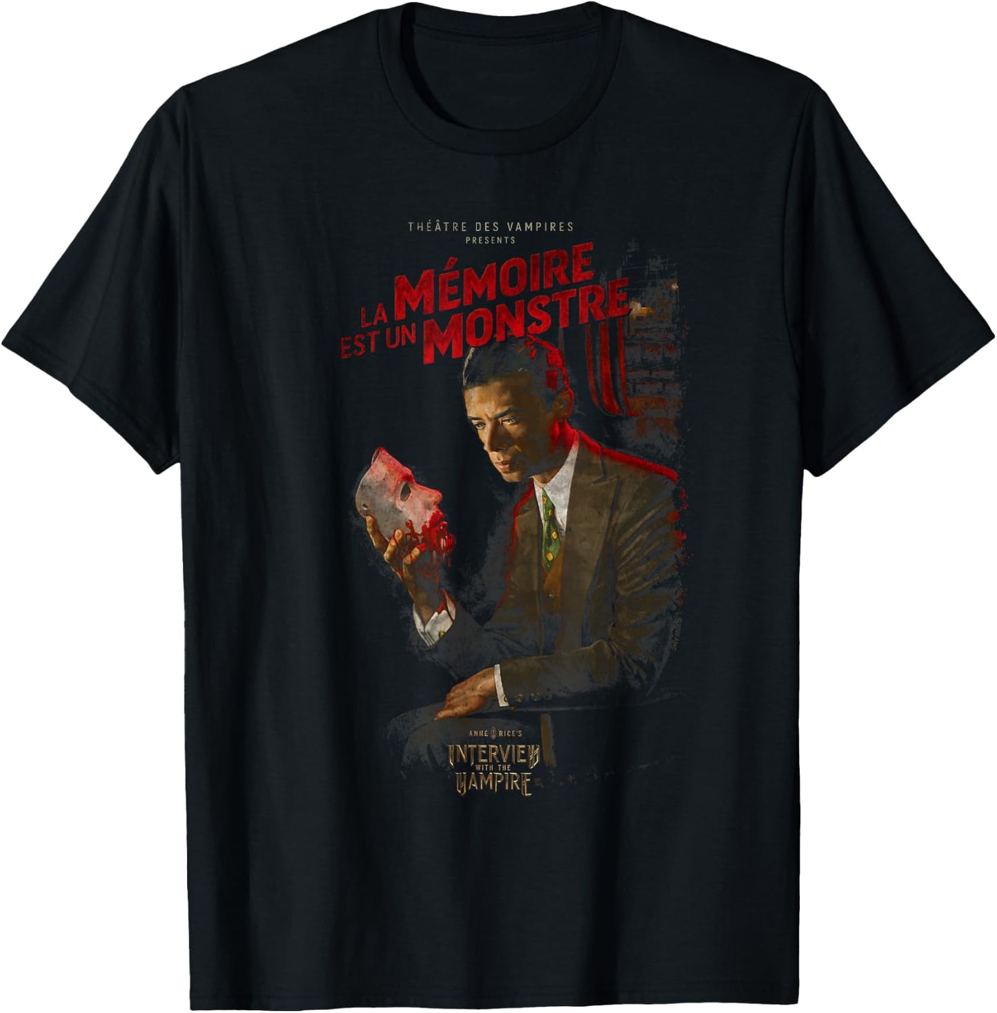 Interview with The Vampire La Memoire Poster T-Shirt - T-Shirt | Black