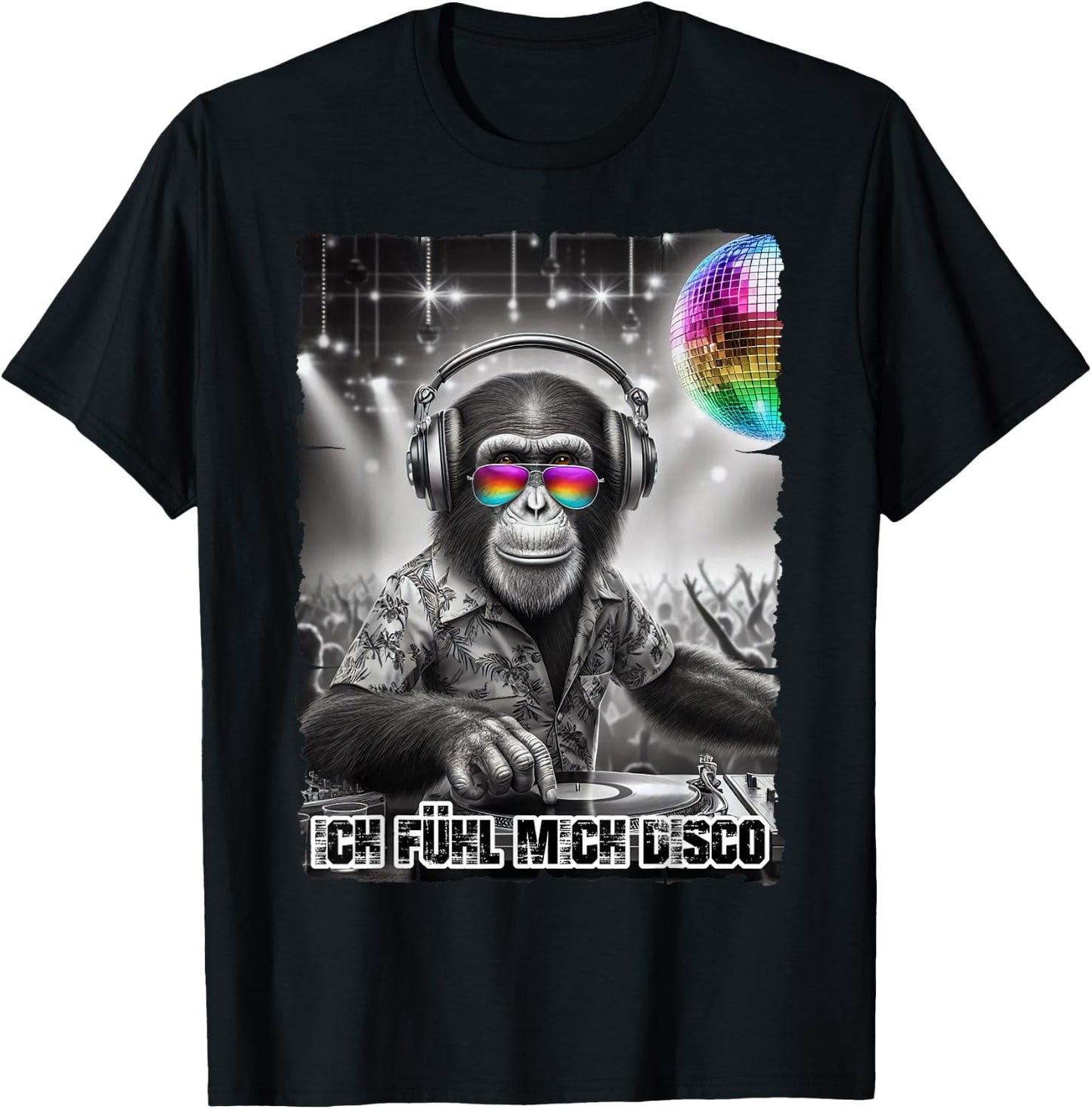 Ich Fühl Mich Disco DJ Outfit for Music Fans Malle Party , black T-Shirt - T-Shirt | Black