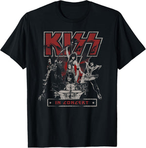 KISS - Live In Concert T-Shirt - T-Shirt | Black