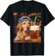Golden Retriever Drinking Beer Funny Dog Meme T-Shirt - T-Shirt | Black