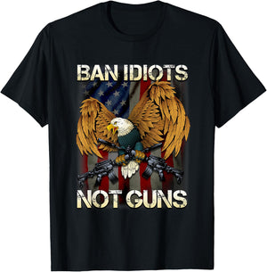Eagle Military 2A Theme Gift - Eagle 2nd Amendment T-Shirt - T-Shirt | Black