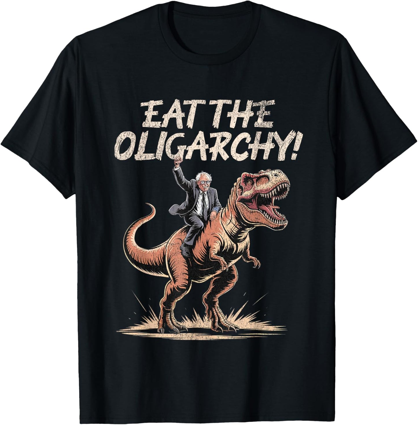 Eat The Oligarchy - Funny Bernie Sanders T-Shirt - T-Shirt | Black