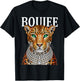 Funny Boujee Leopard Sassy Big Cat Glamorous Animal Lover T-Shirt - T-Shirt | Black