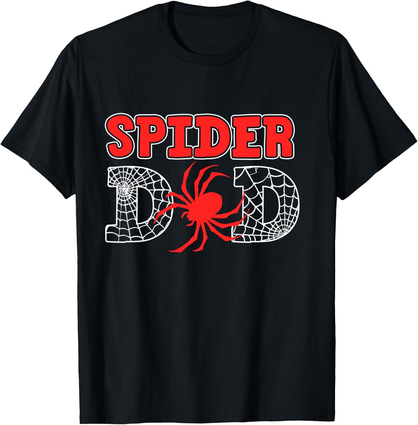Spider Dad Spidey Birthday Family Matching Kid Daddy Spiders T-Shirt - T-Shirt | Black