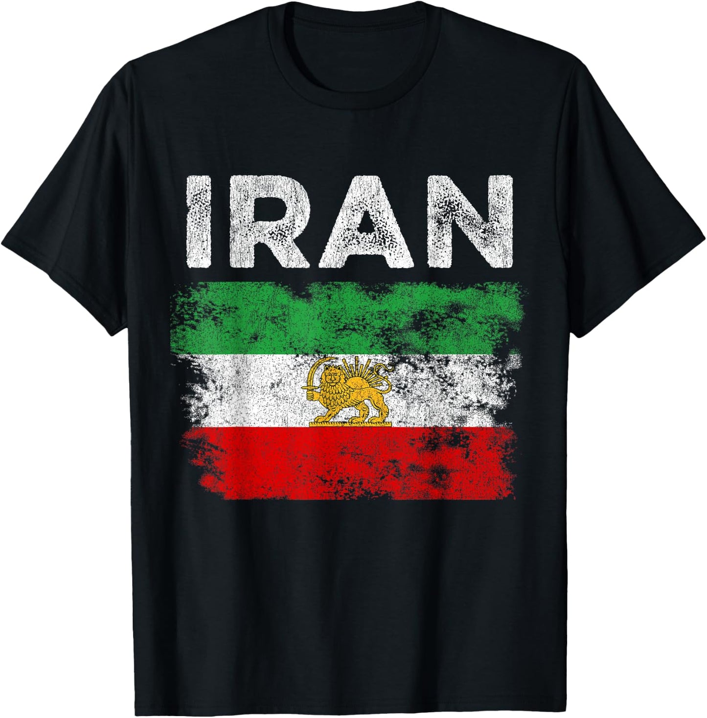 Iran Flag T-Shirt - T-Shirt | Black