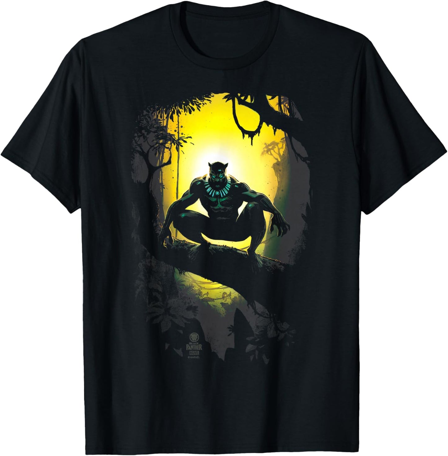 Black Panther - Scene T-Shirt - T-Shirt | Black