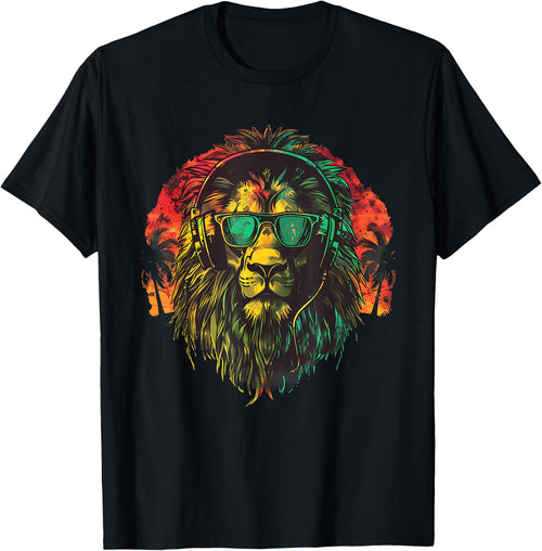 Rasta Reggae Music Headphones Lion Of Judah Jamaican Music
