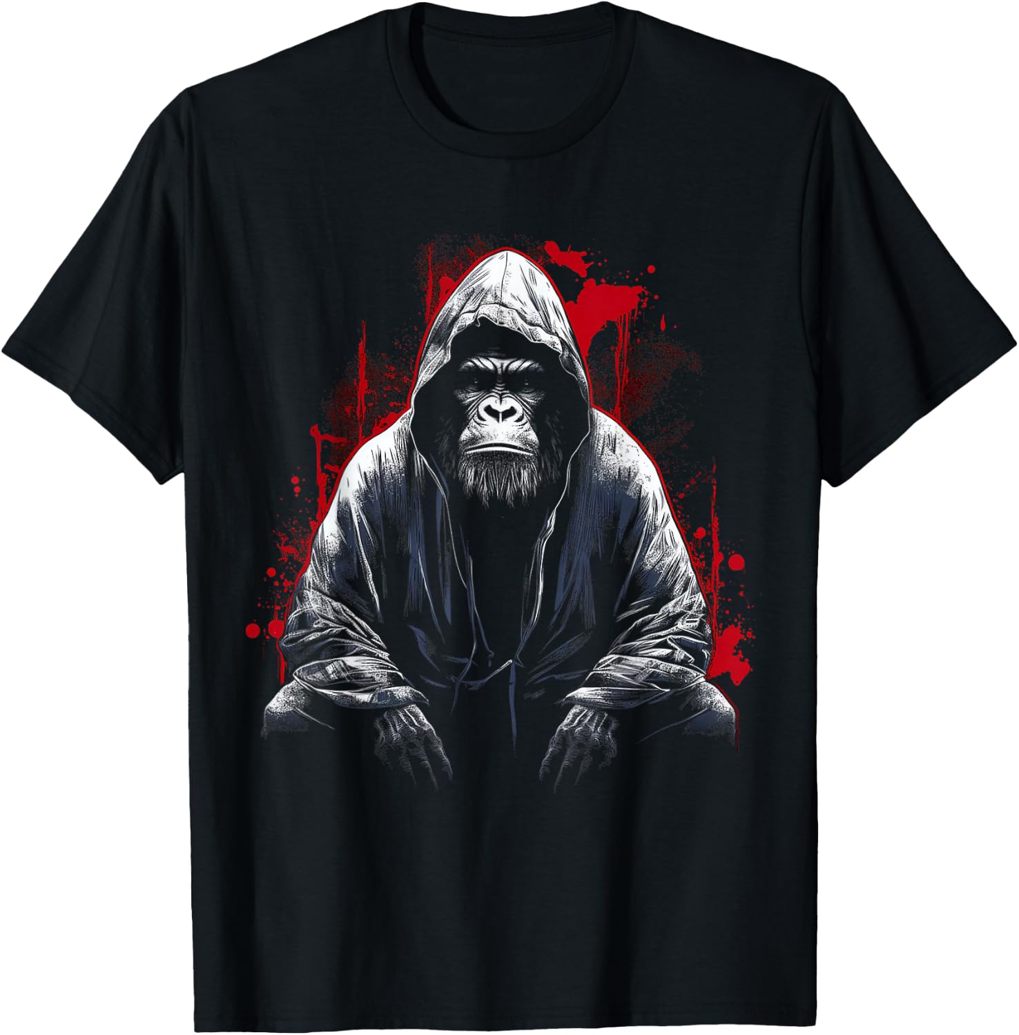 Gorilla Animal Illustration Gorilla , Black, S T-Shirt - T-Shirt | Black
