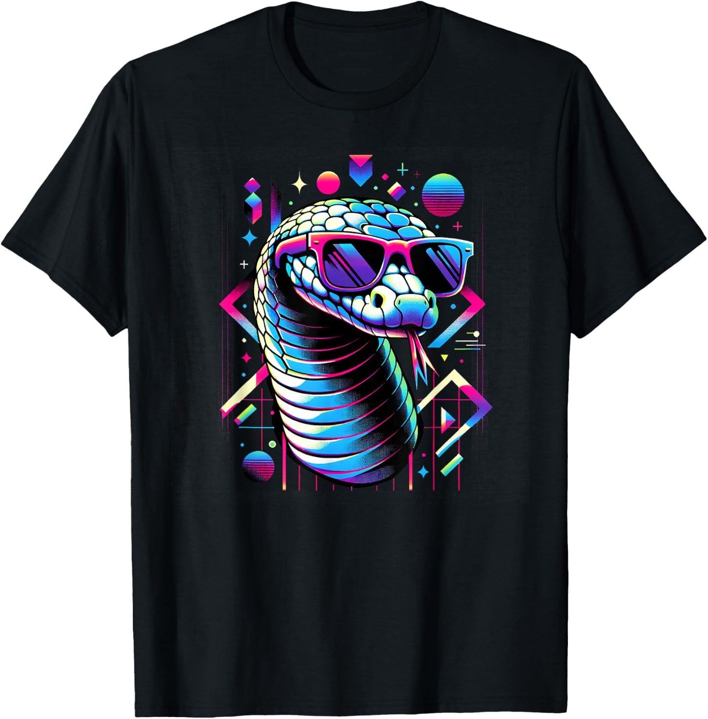 and Kids Vintage Retro Snake Lover T-Shirt - T-Shirt | Black