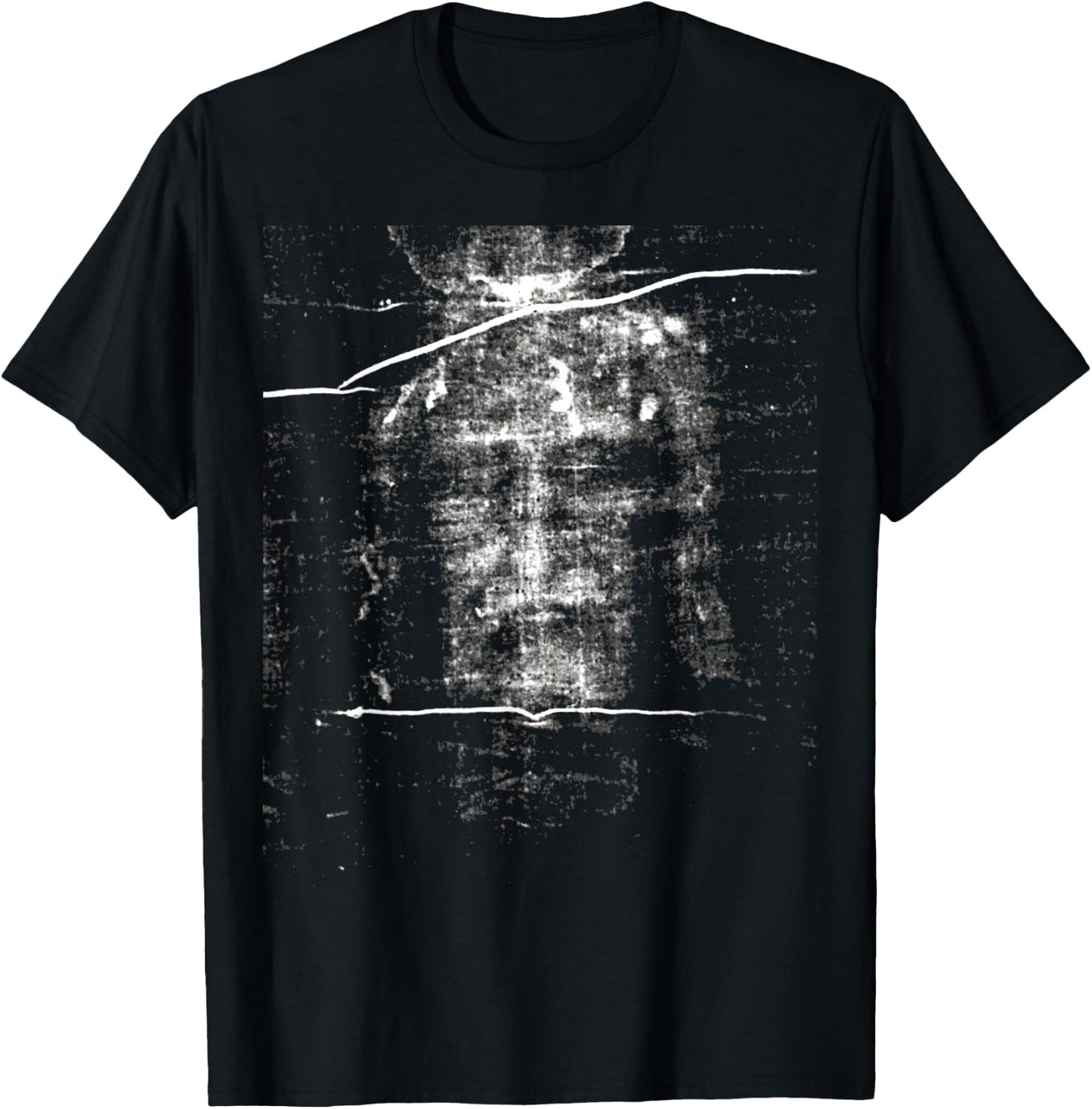 The Shroud of Turin Holy Face of Jesus Turin Shroud T-Shirt - T-Shirt | Black