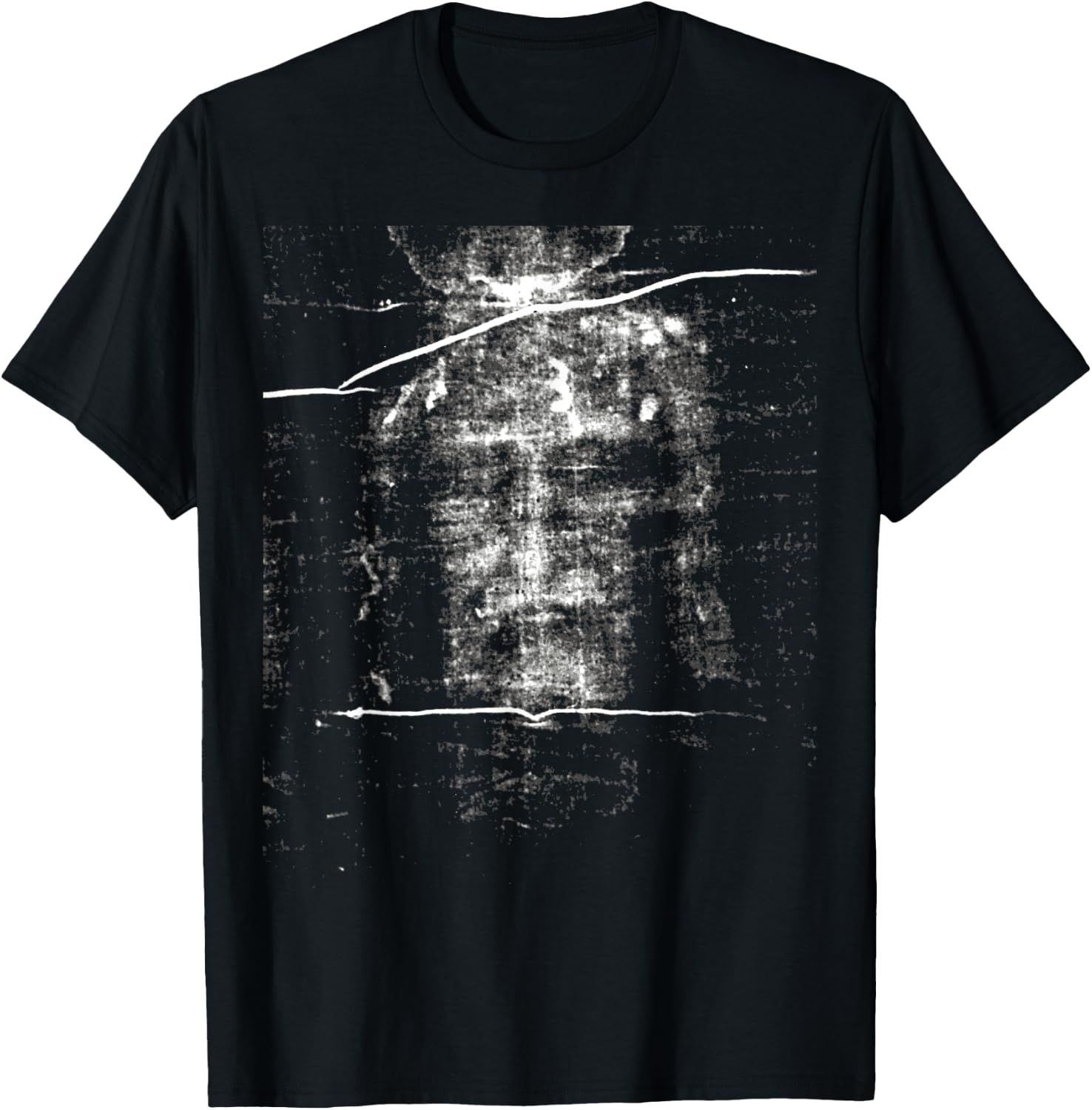 The Shroud of Turin Holy Face of Jesus Turin Shroud T-Shirt - T-Shirt | Black