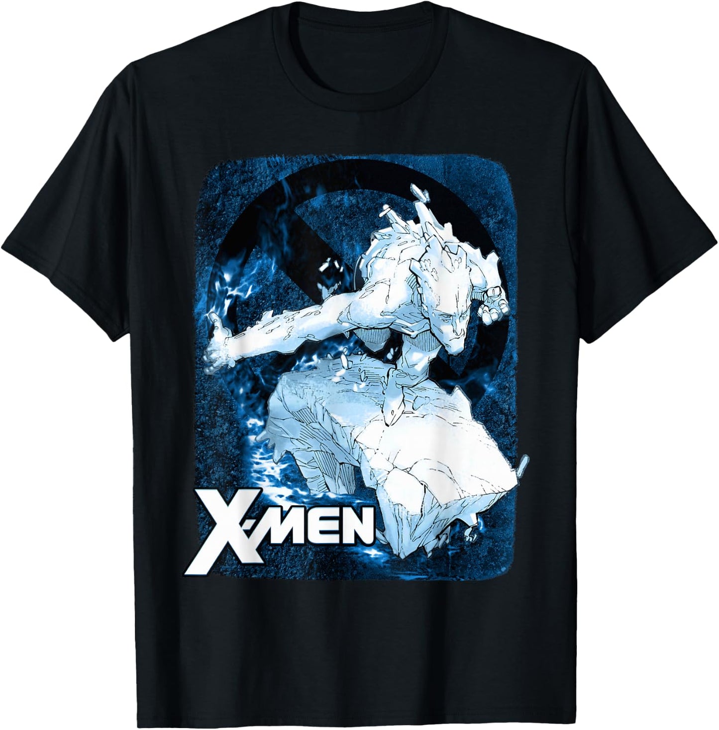 Marvel X-Men Iceman Flames Cold As Ice Graphic T-Shirt - T-Shirt | Black