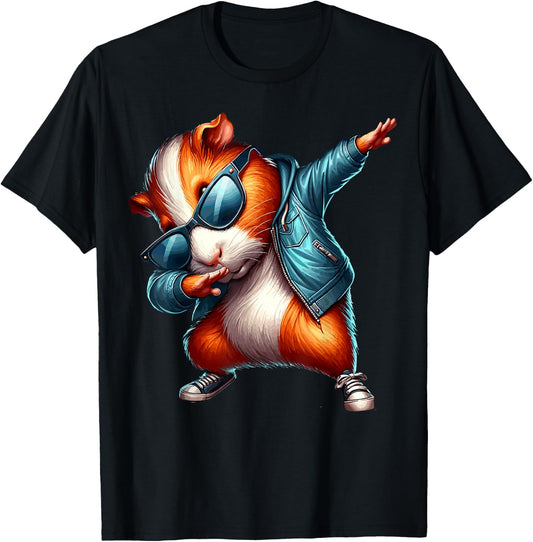 Dabbing Dab Dance Guinea Pig T-Shirt - T-Shirt | Black