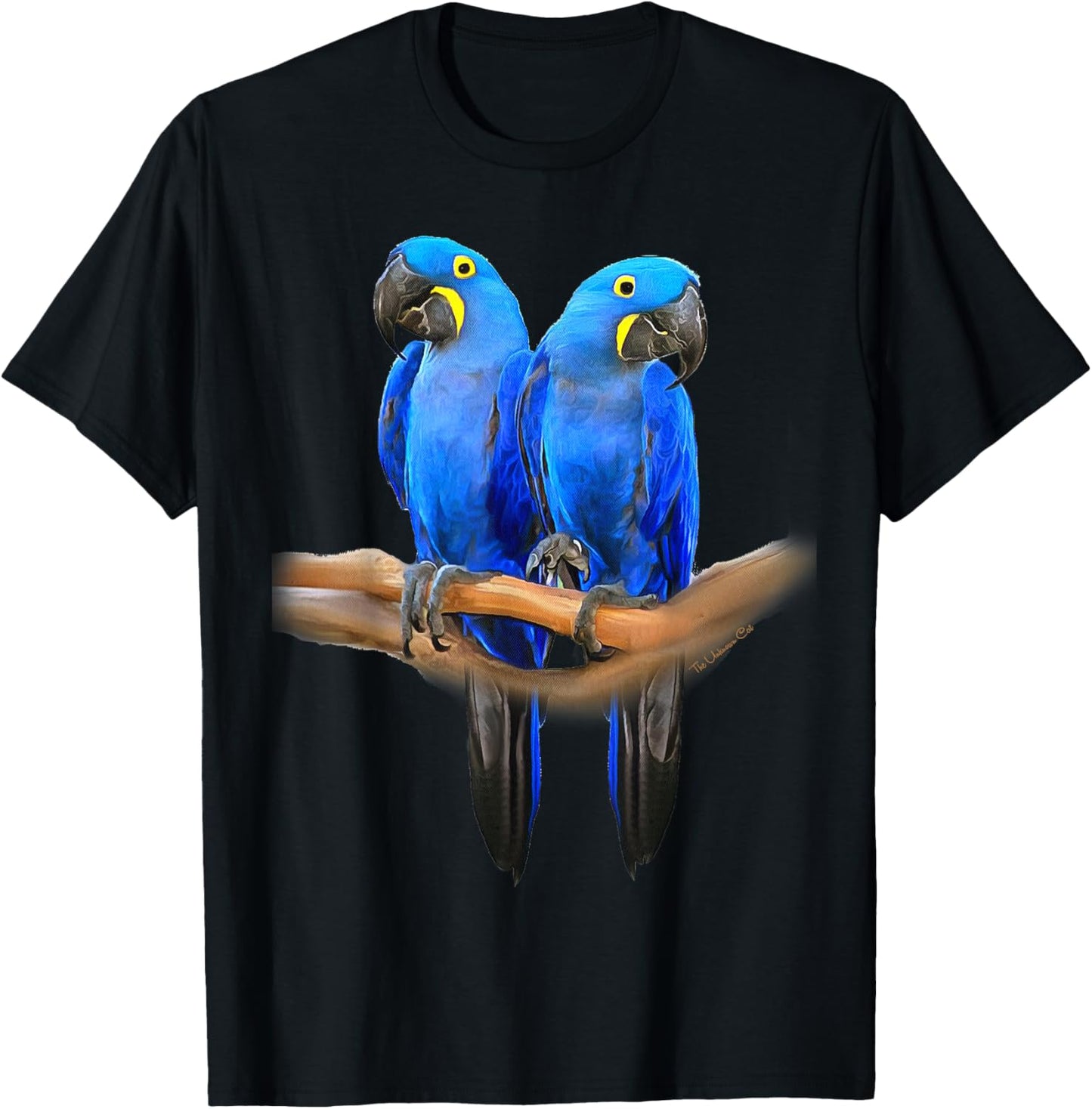 Hyacinth Macaw Pair T-Shirt - T-Shirt | Black