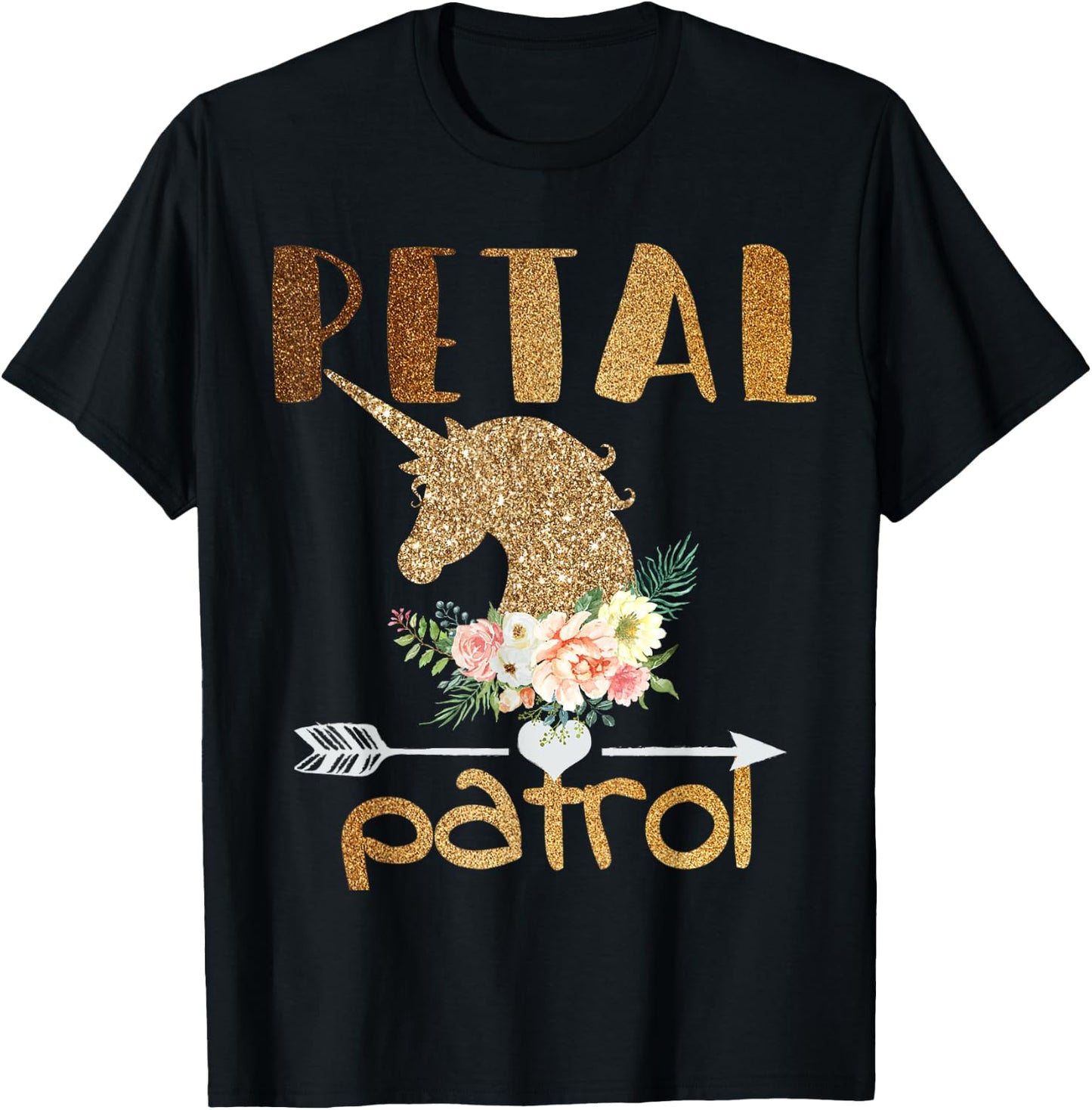Petal Patrol Wedding Gift Flower Girls Bridal Party Cute T-Shirt - T-Shirt | Black
