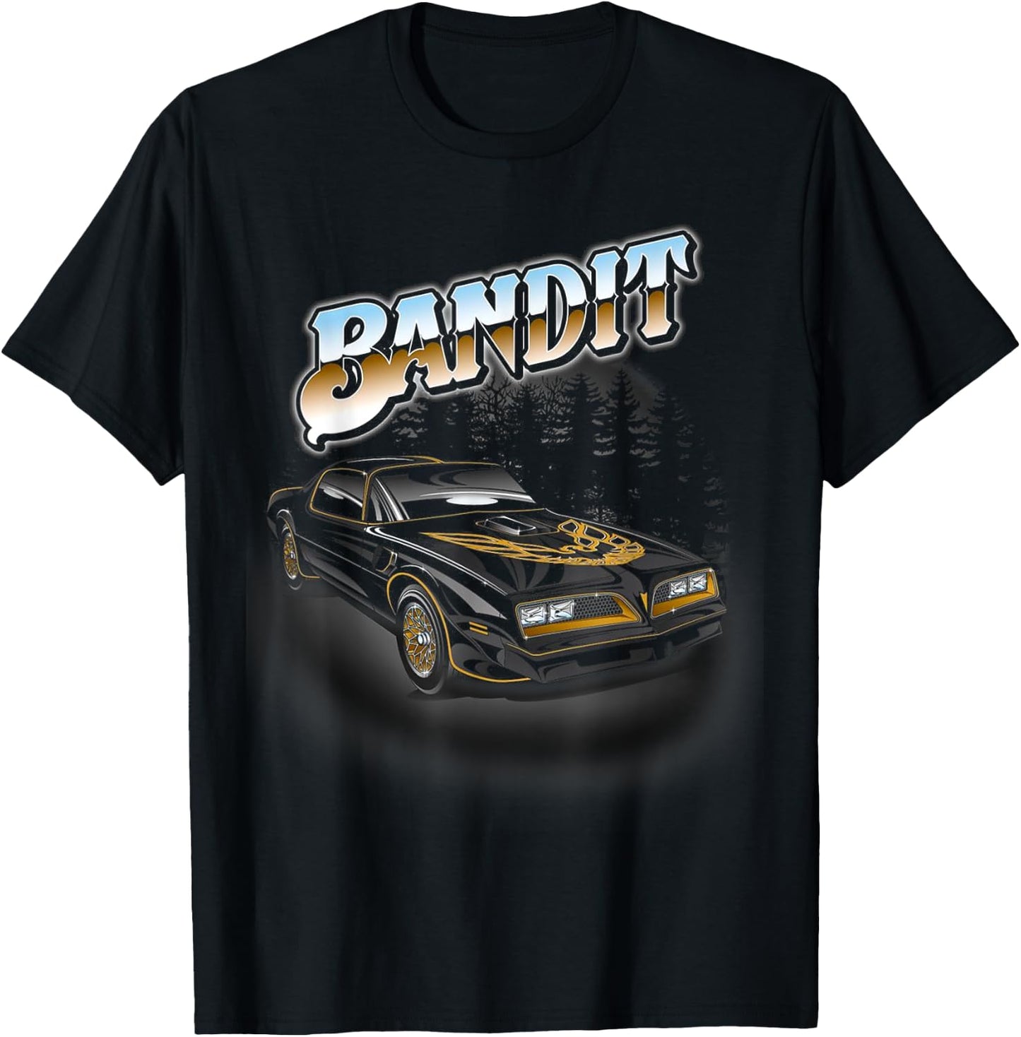 Vintage Bandit 1977 Classic Art Cars Outfits Snowman T-Shirt - T-Shirt | Black