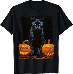 Halloween Panther Black T-Shirt - T-Shirt | Black