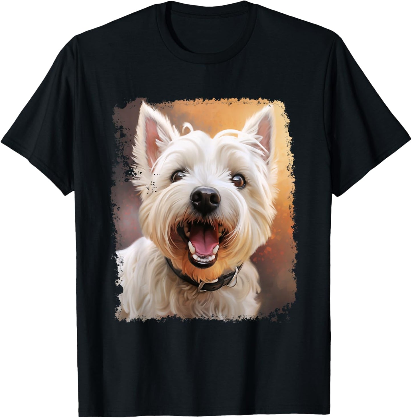 Westie Dog West Highland White Terrier T-Shirt - T-Shirt | Black