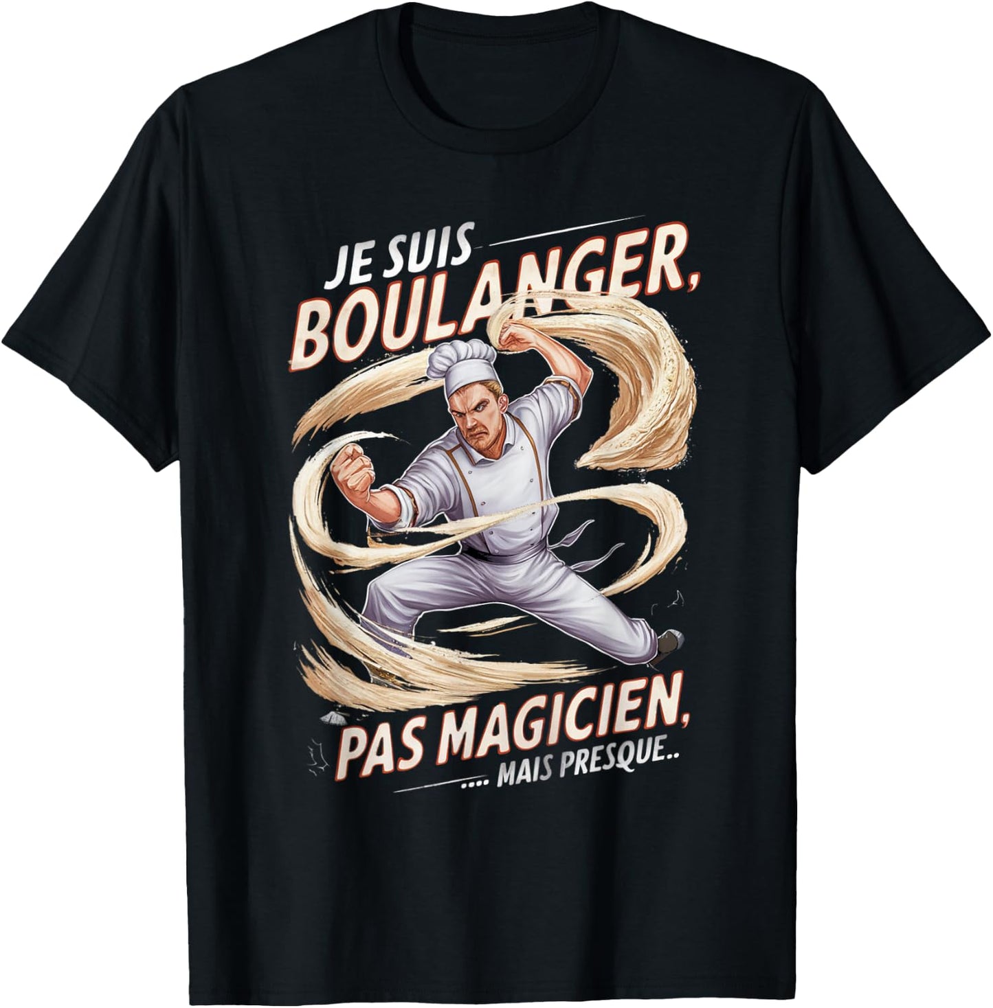 Baker No Magician Gift Baker Humor Bakery , Black, S T-Shirt - T-Shirt | Black