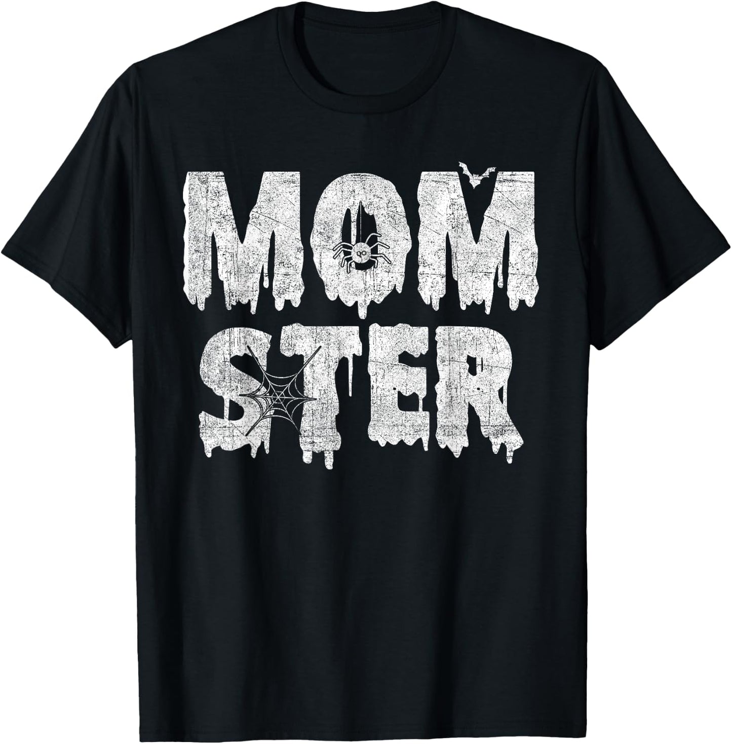 Funny Momster Dadcula Halloween Mom Dad Matching Costume T-Shirt - T-Shirt | Black