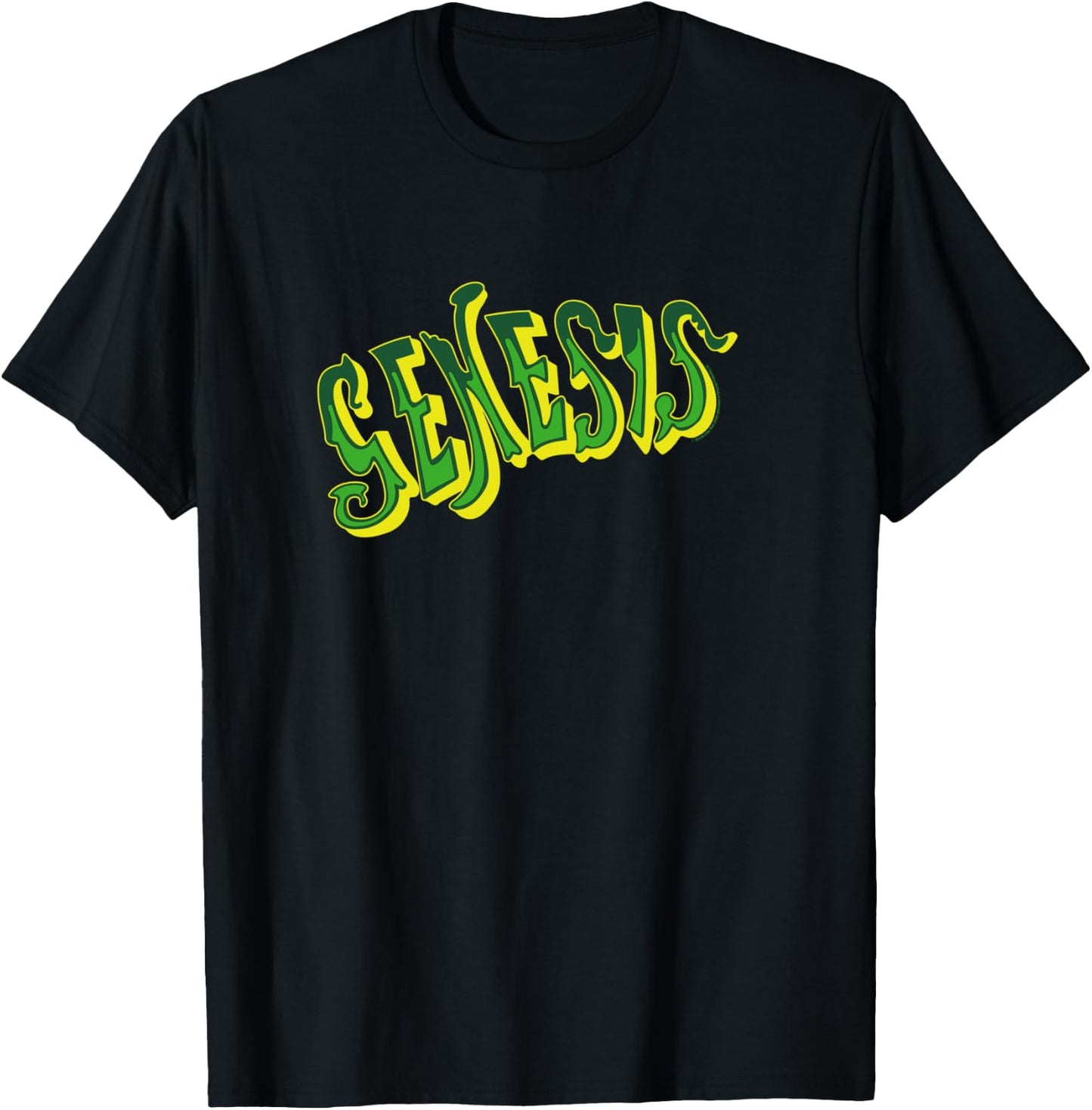 Genesis Old School Logo Green T-Shirt - T-Shirt | Black