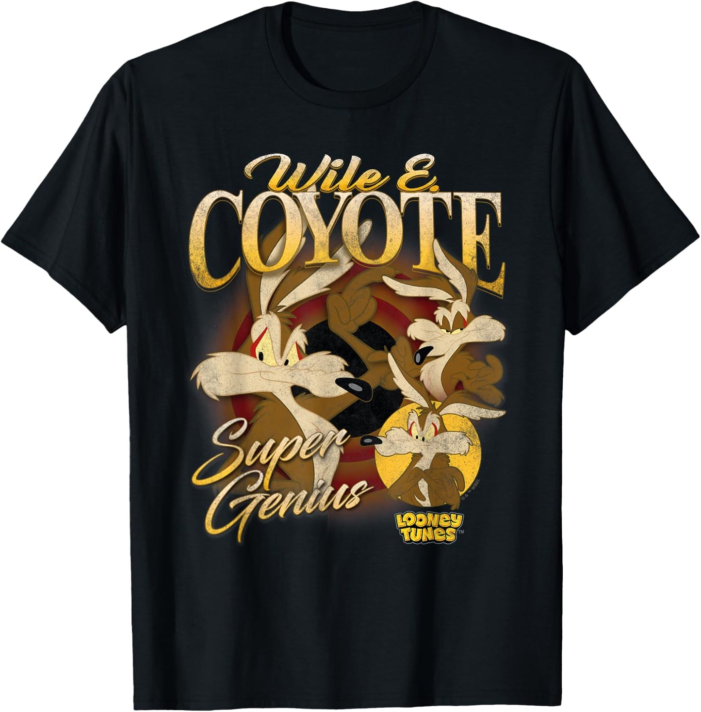 Looney Tunes Bootleg Wile E Coyote T-Shirt - T-Shirt | Black