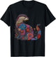 Otter Floral Artwork Vintage Flowers Cute Sea Otter T-Shirt - T-Shirt | Black